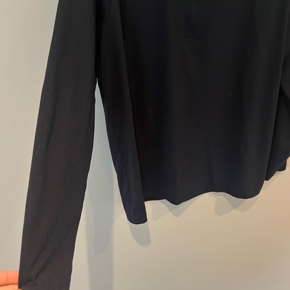 Under Armour Black Collared Zip Up Heat Gear Pullover | L - Picture 3 of 7